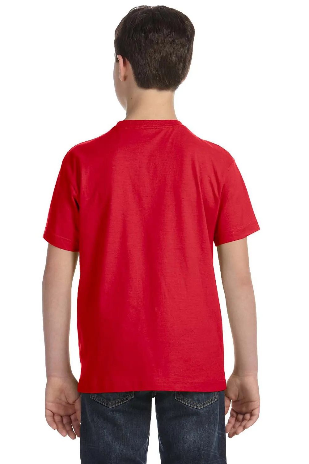 LAT Youth Fine Jersey Short Sleeve Crewneck T-Shirt - Red
