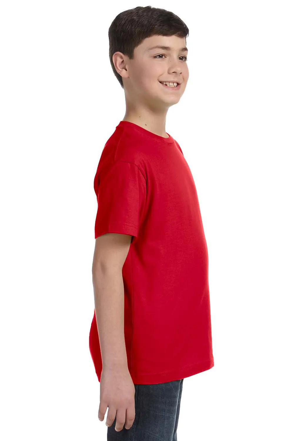LAT Youth Fine Jersey Short Sleeve Crewneck T-Shirt - Red