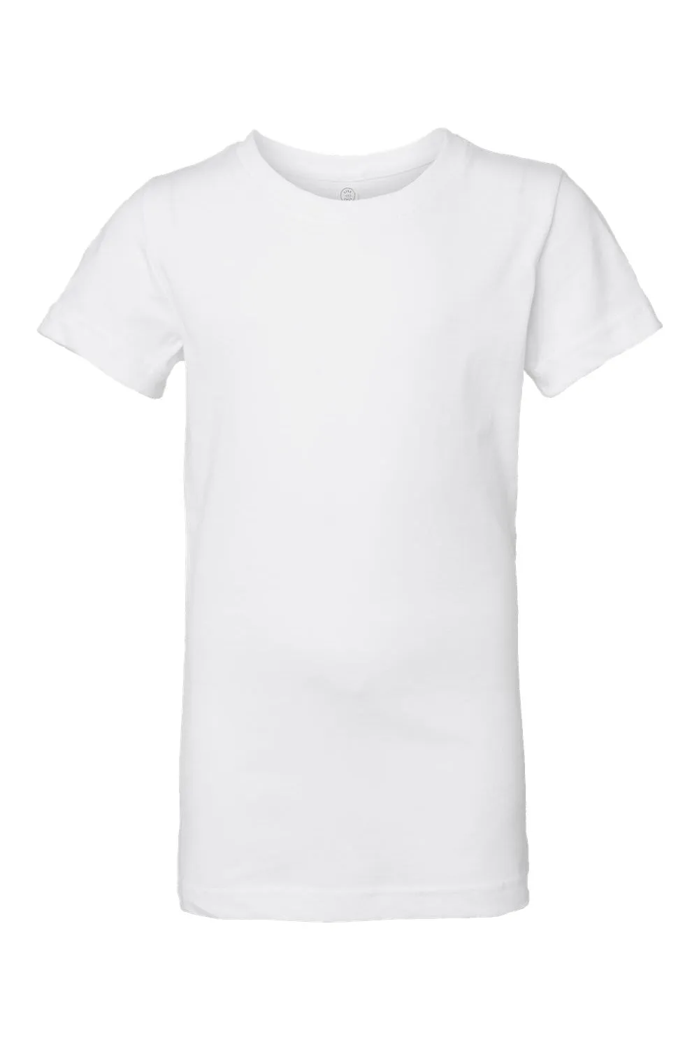 LAT Youth Fine Jersey Short Sleeve Crewneck T-Shirt - White