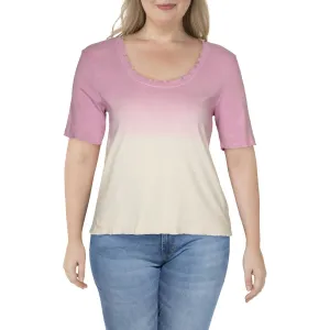 Lettuce Edge Womens Cotton Ombre T-Shirt