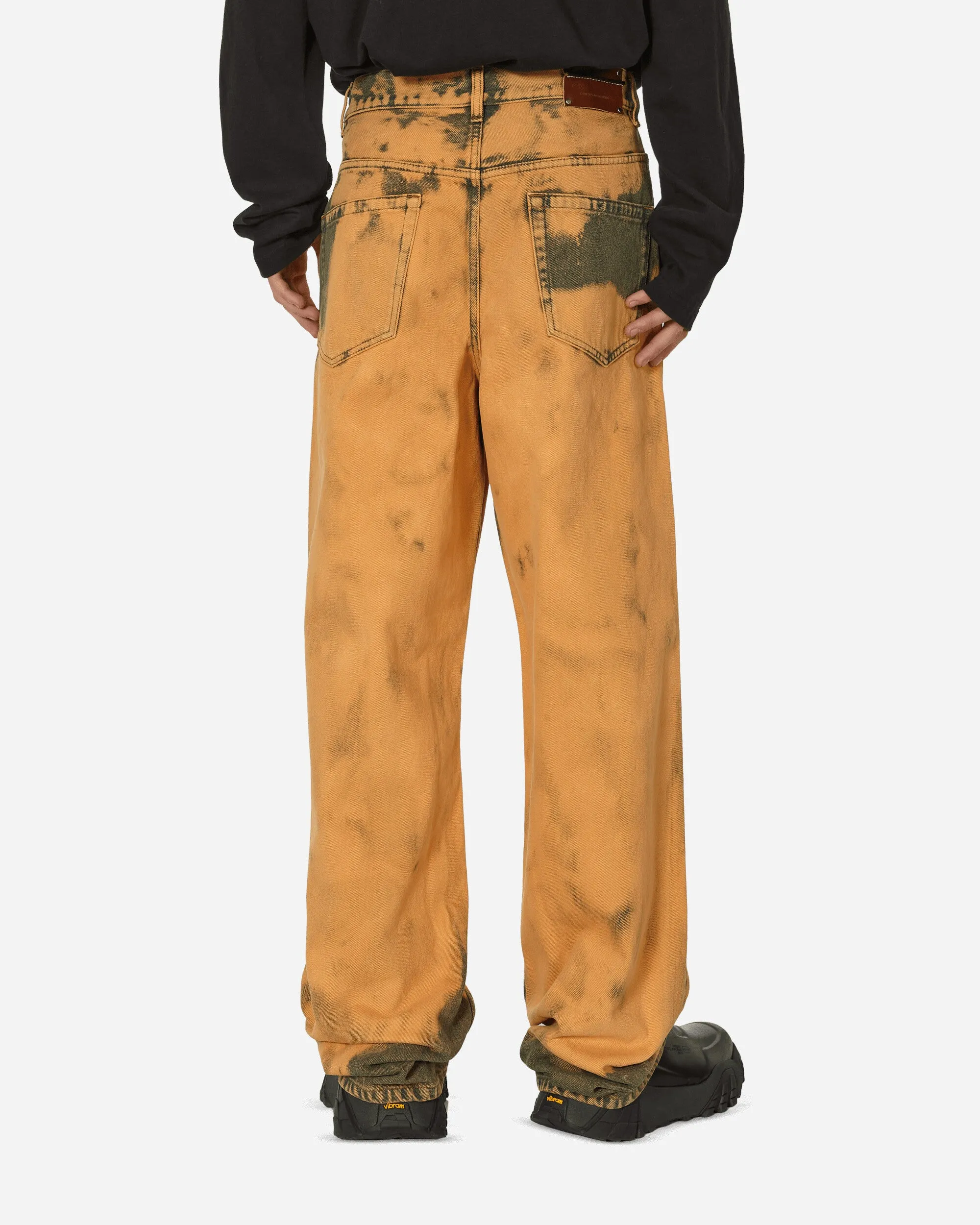 Loose Fit Tie-Dye Jeans Light Rust