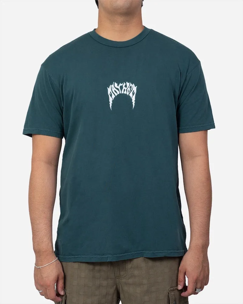 Lost Mens Mayhem Bolts Vintage Dye T-Shirt - Atlantic Blue