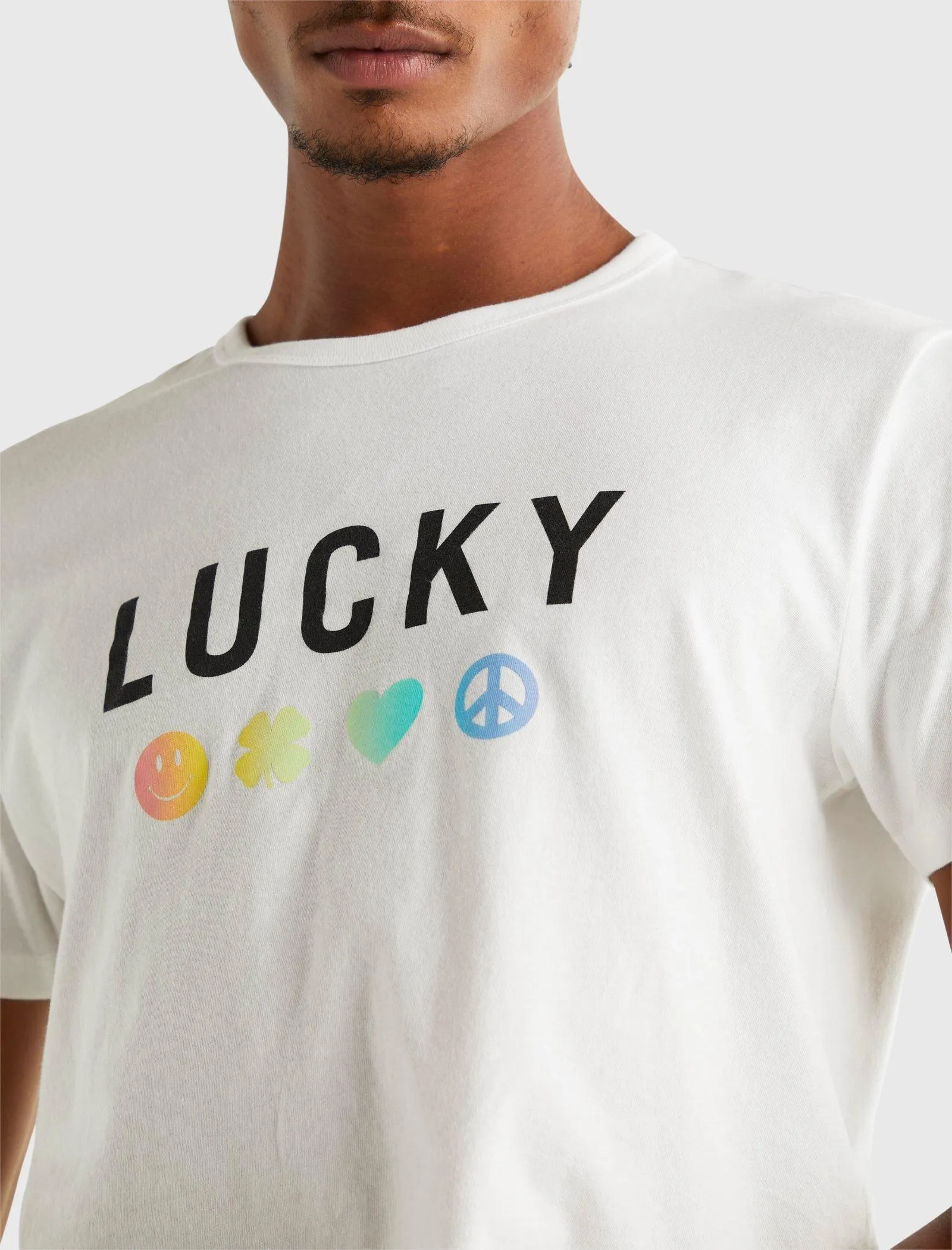 Lucky Brand Mens Pride Gender Neutral Crop Tee