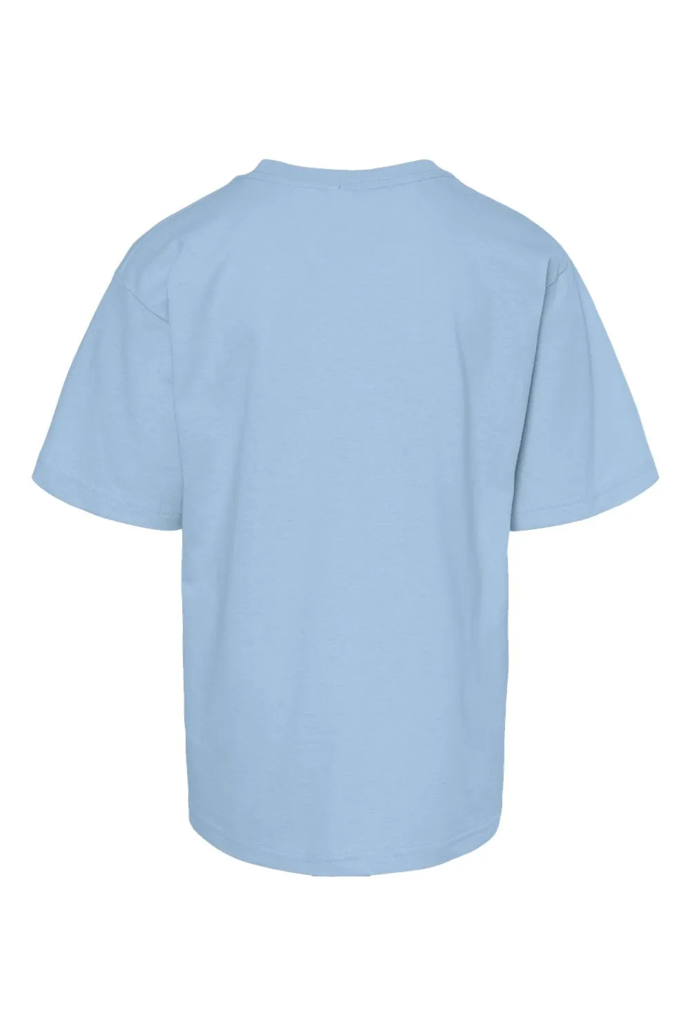 M&O Youth Gold Soft Touch Short Sleeve Crewneck T-Shirt - Light Blue