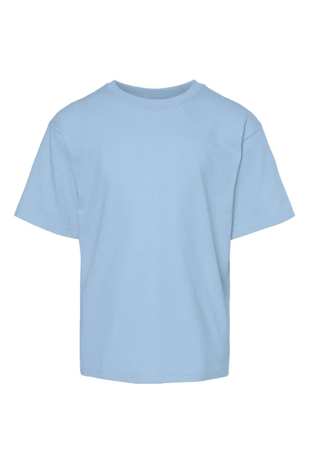M&O Youth Gold Soft Touch Short Sleeve Crewneck T-Shirt - Light Blue