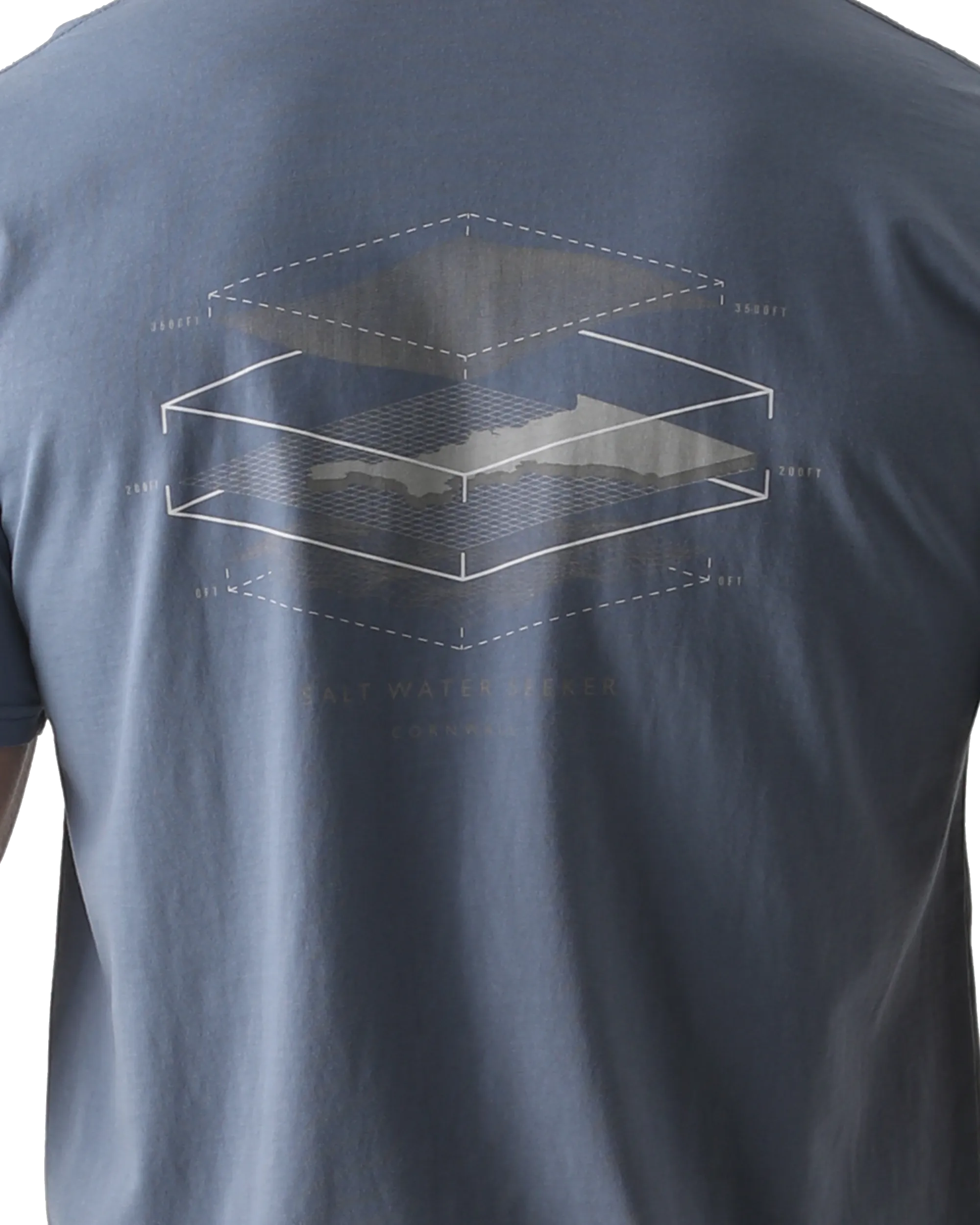 Map 3.0 T-Shirt in Faded Blue