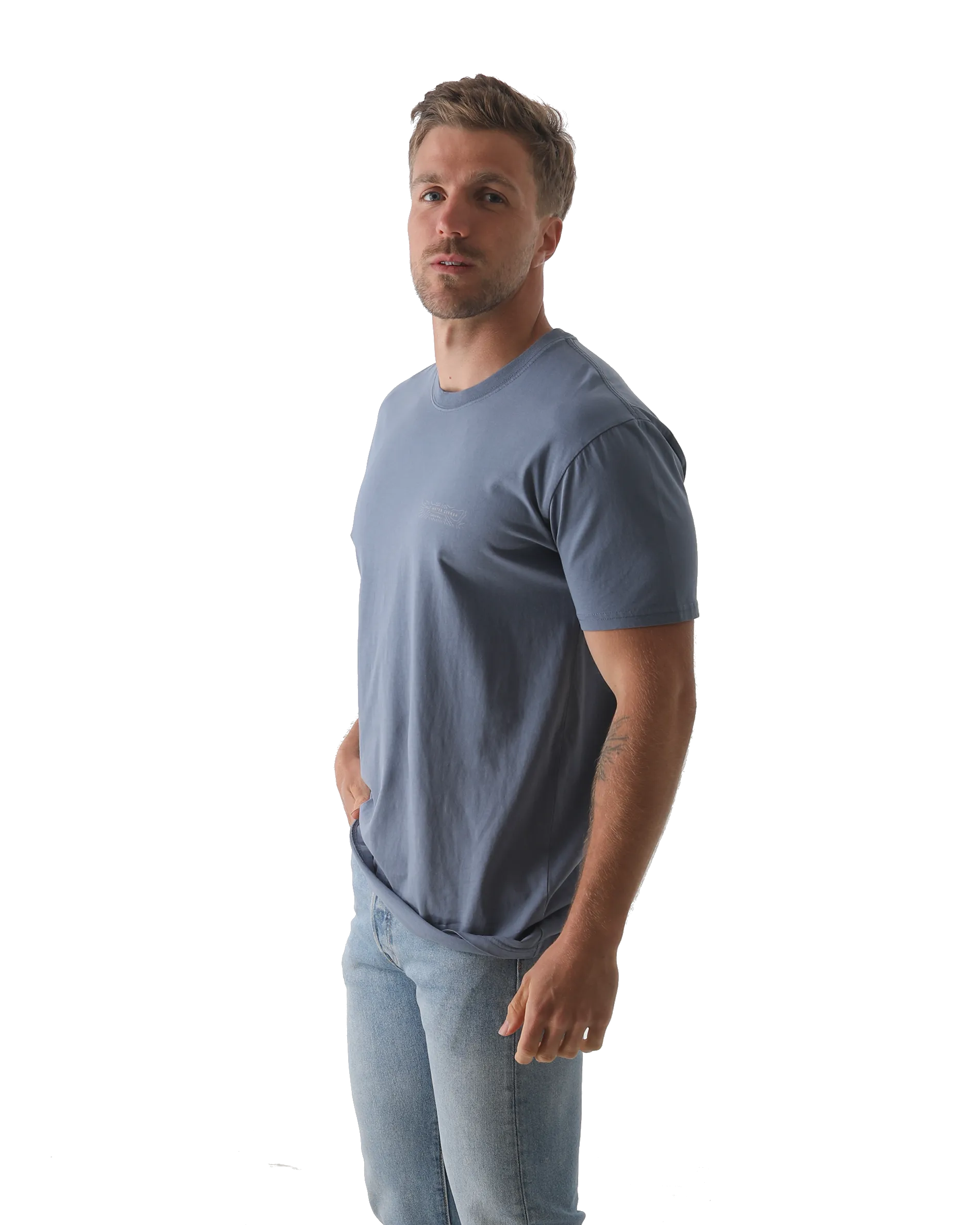 Map 3.0 T-Shirt in Faded Blue