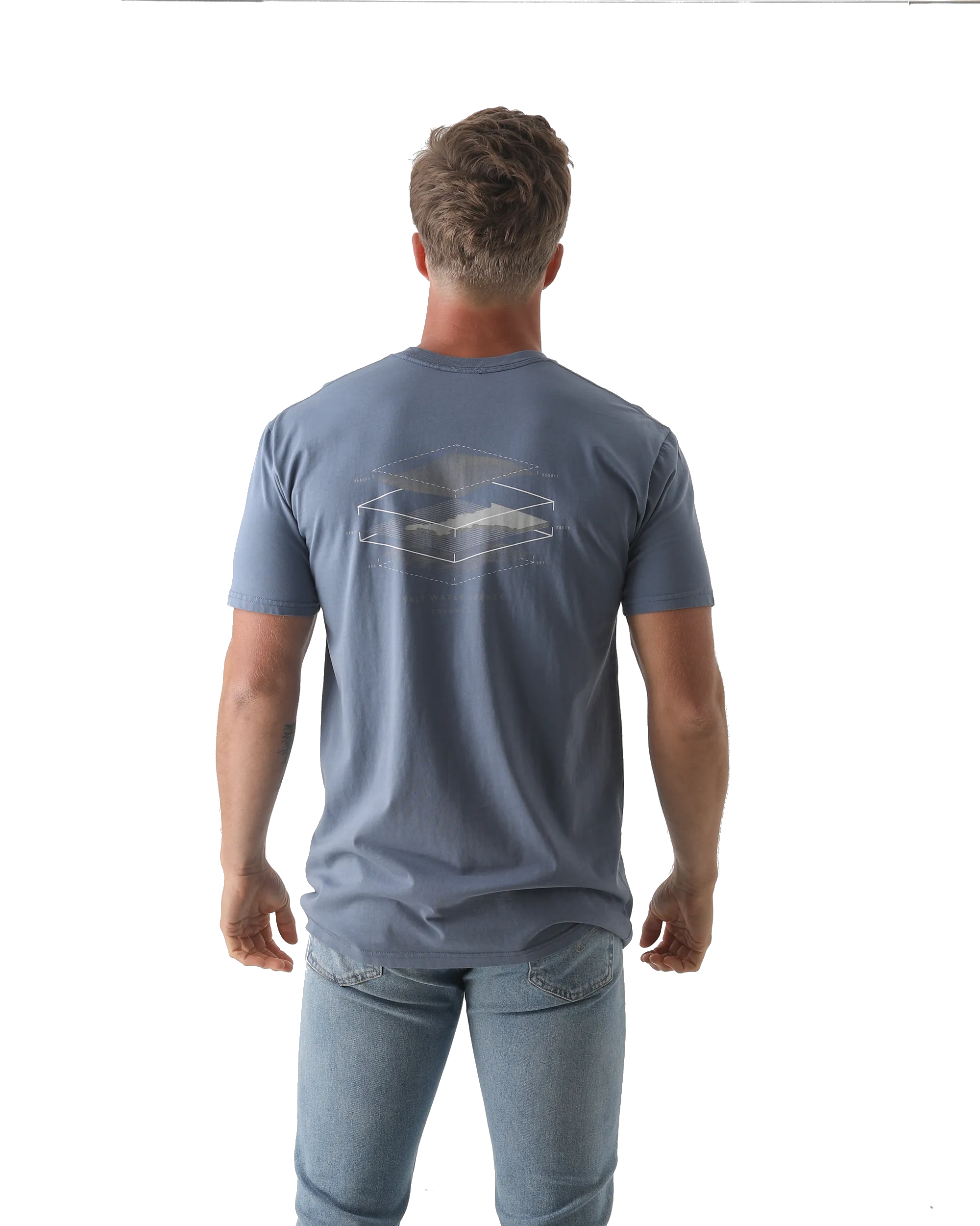 Map 3.0 T-Shirt in Faded Blue