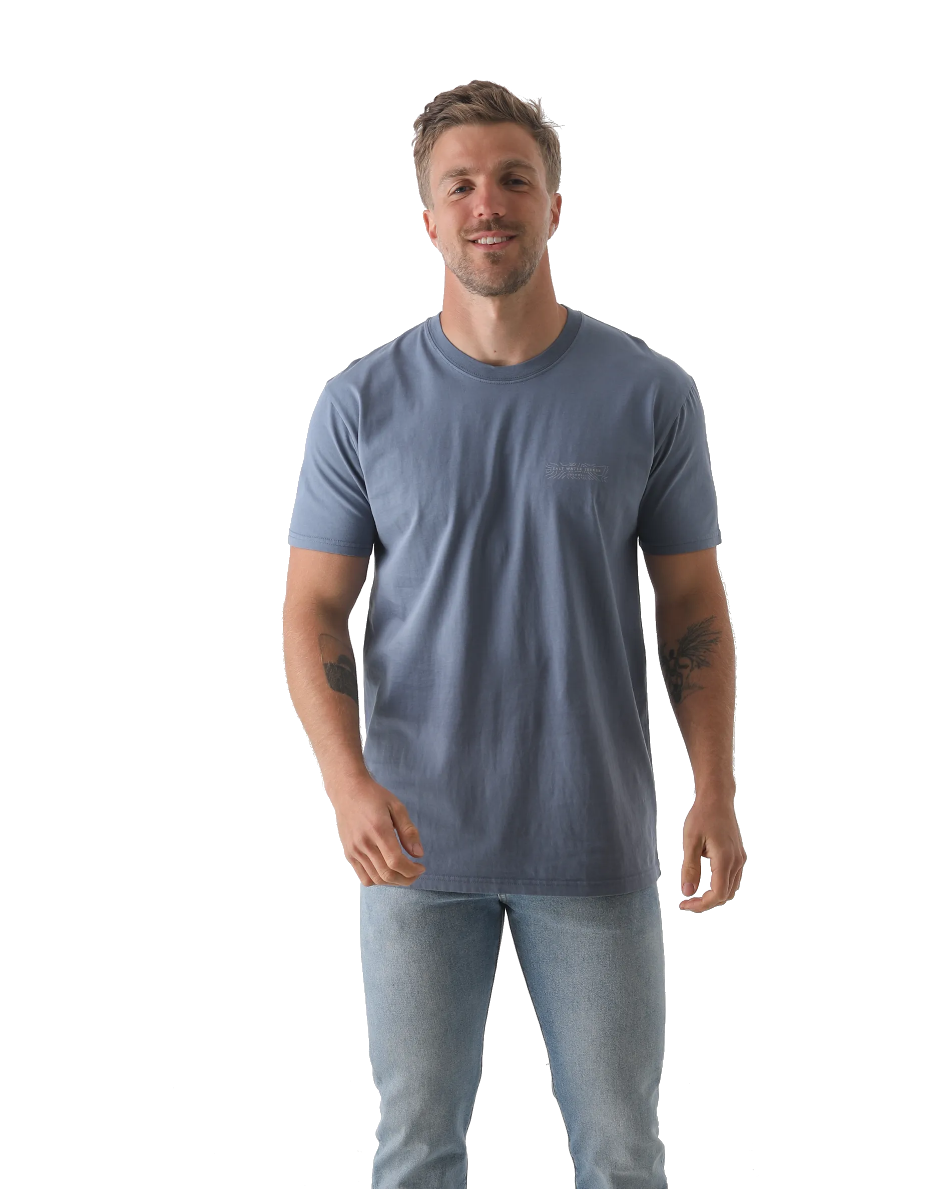 Map 3.0 T-Shirt in Faded Blue