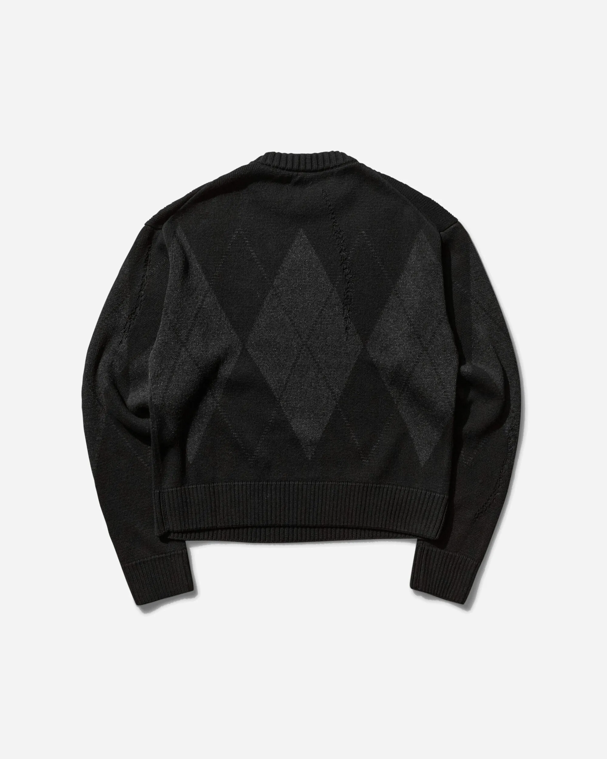 Men's Argyle Sweater Black