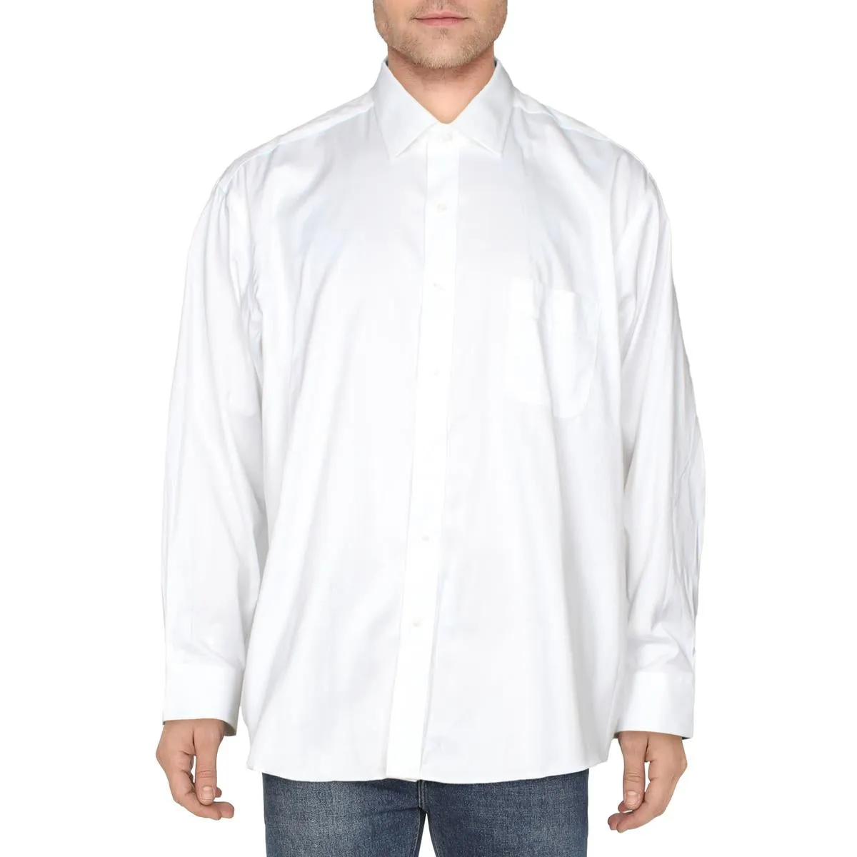 Mens Button-Down Collared Dress Shirt