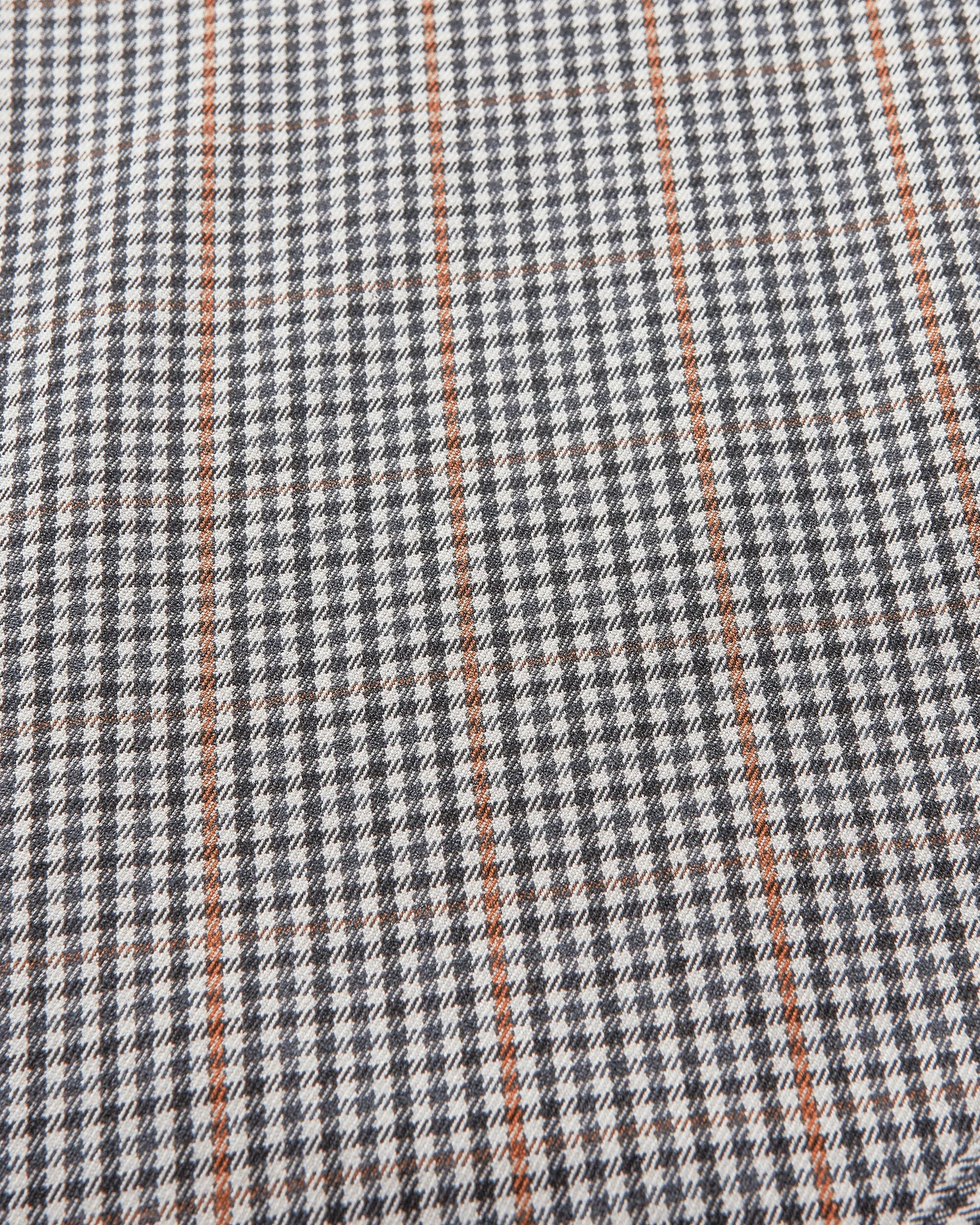 Men's Checked Double Knee Pants Brown / Black Check