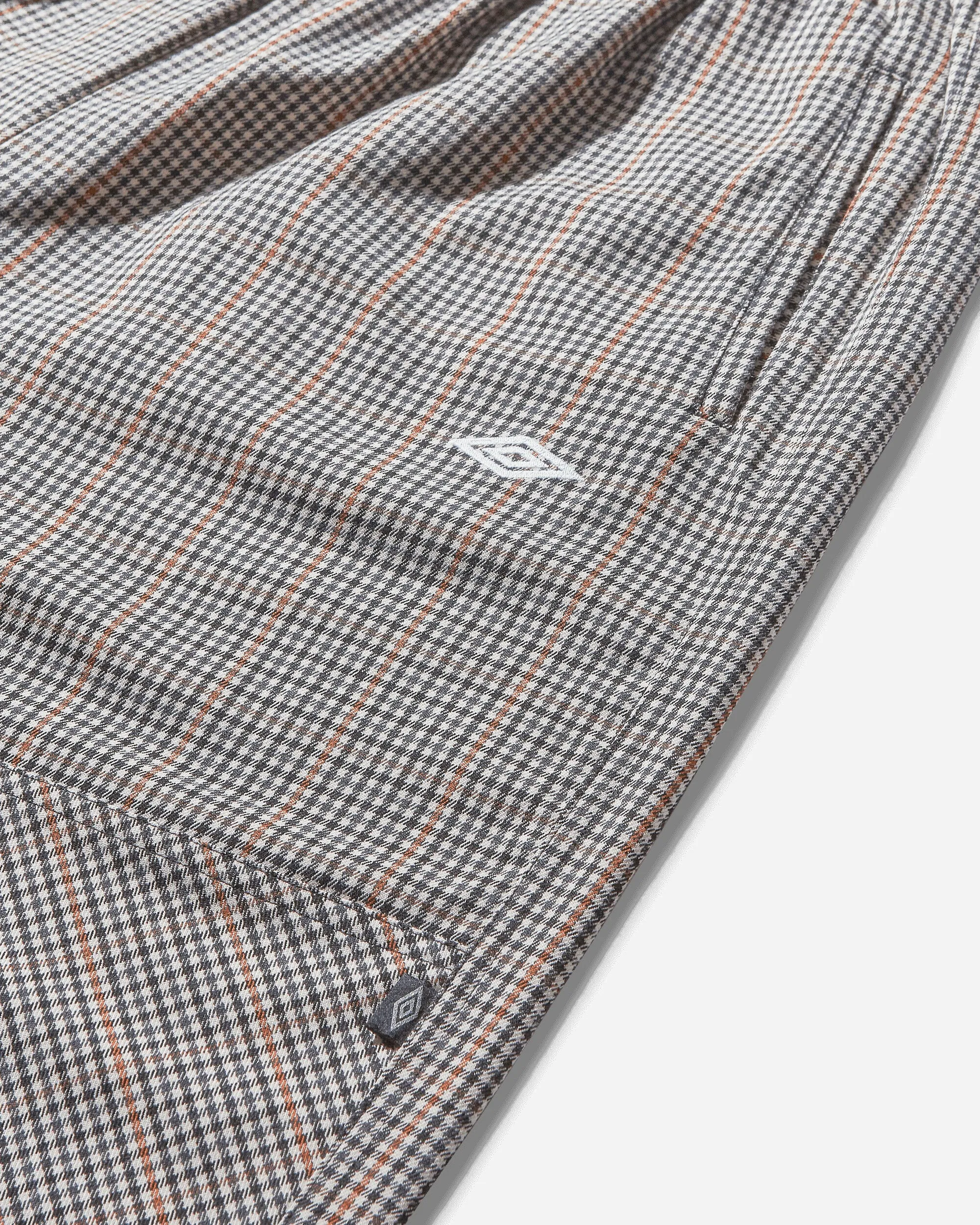 Men's Checked Double Knee Pants Brown / Black Check