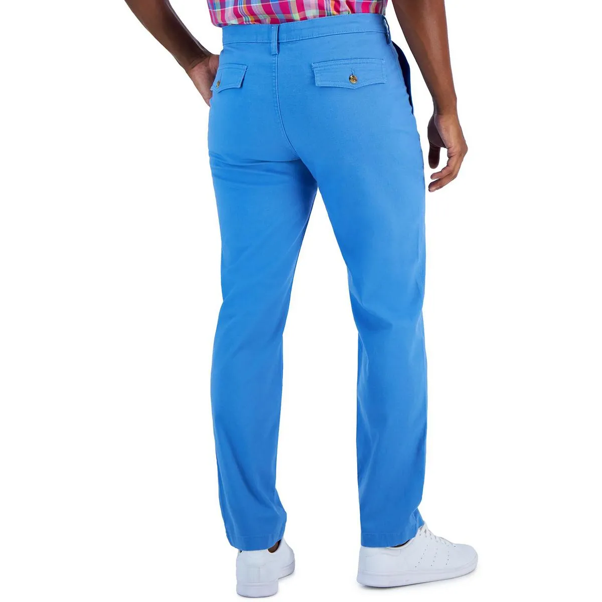 Mens Classic Fit Solid Straight Leg Pants