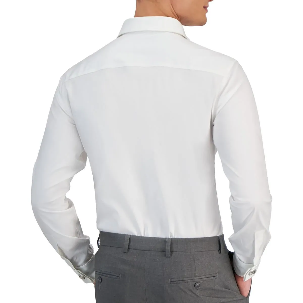 Mens Collar Cotton Button-Down Shirt