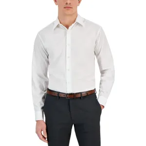 Mens Collar Cotton Button-Down Shirt