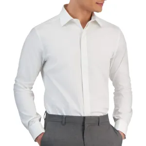 Mens Collar Cotton Button-Down Shirt