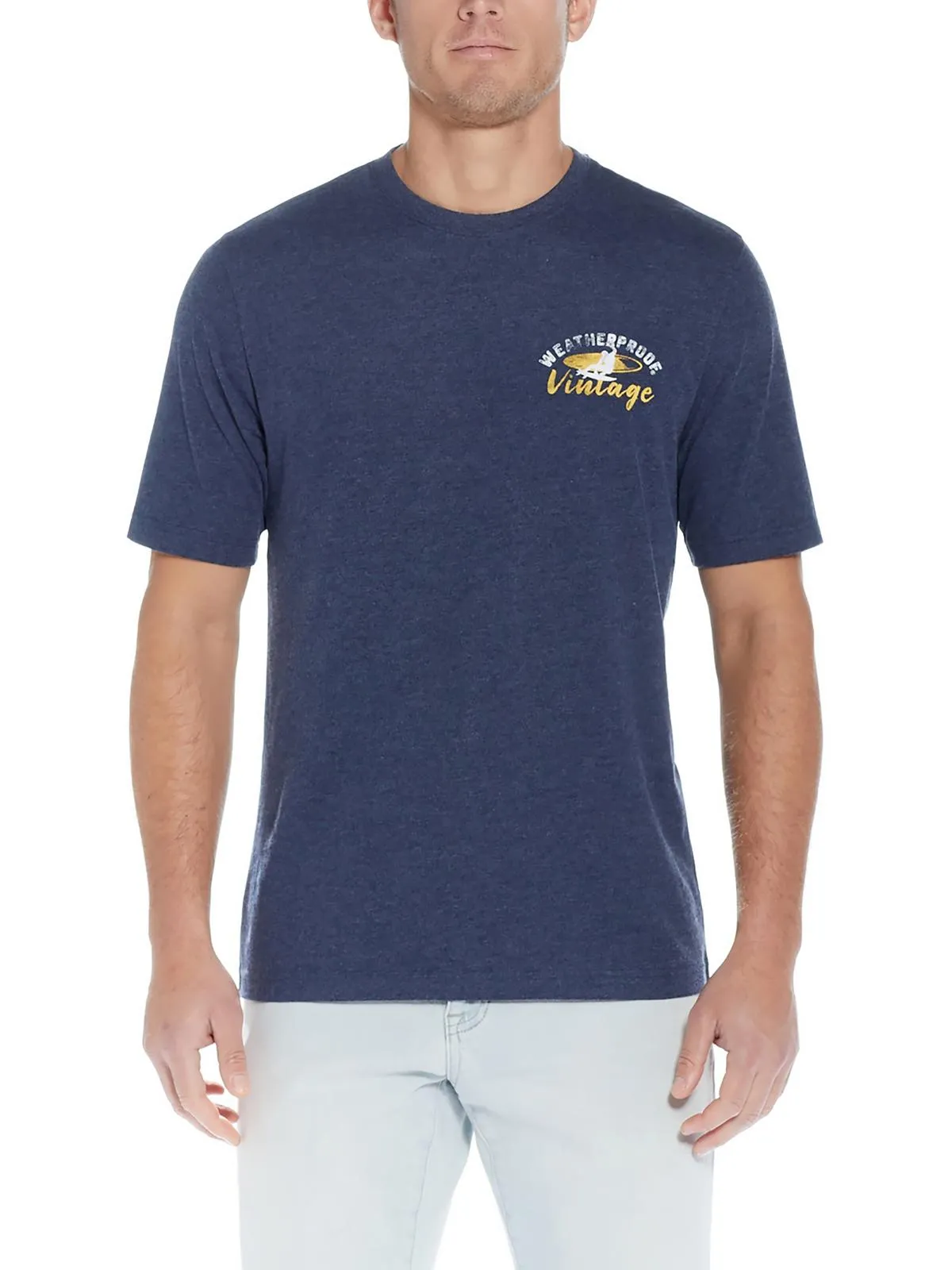 Mens Crewneck Short Sleeve Graphic T-Shirt