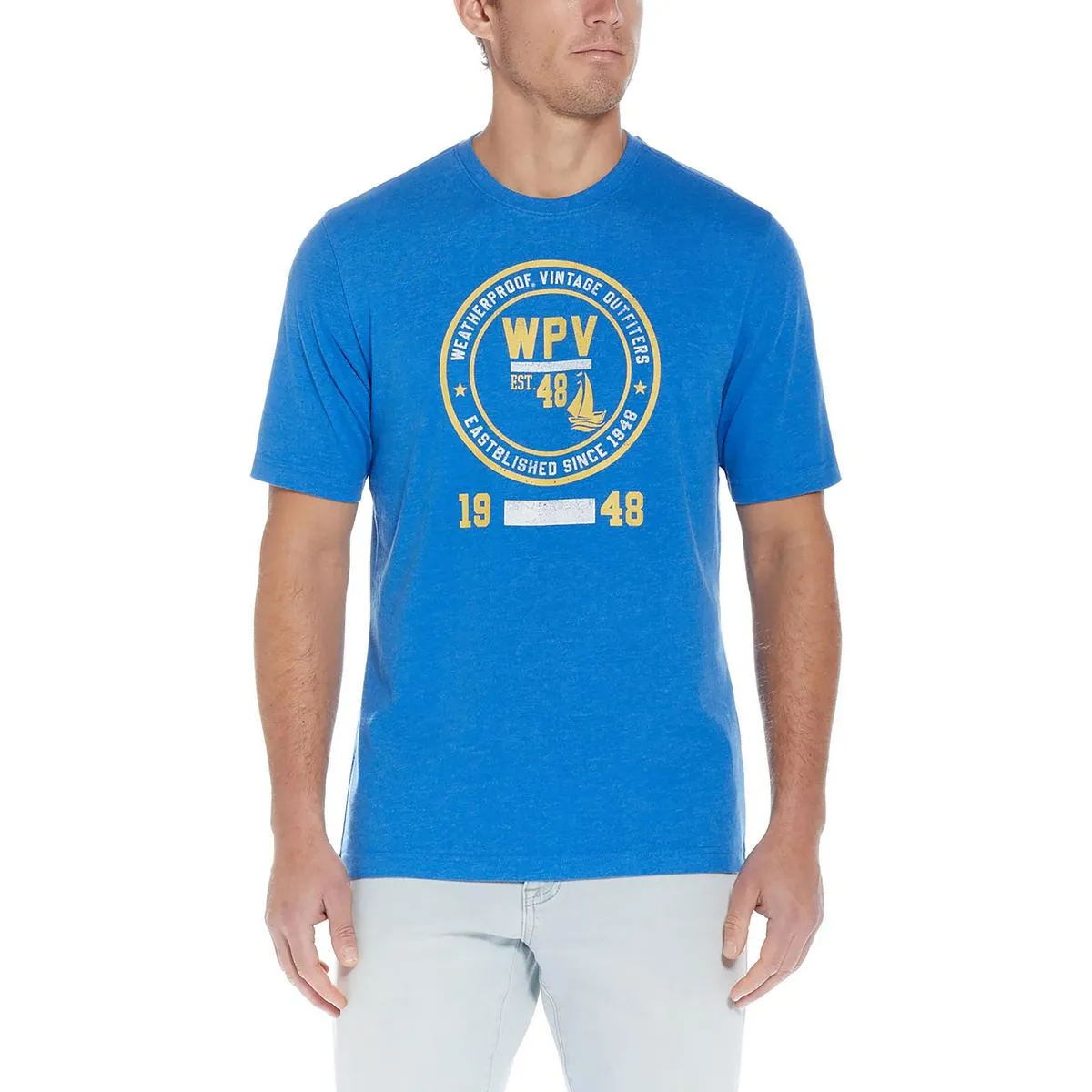 Mens Crewneck Short Sleeve Graphic T-Shirt