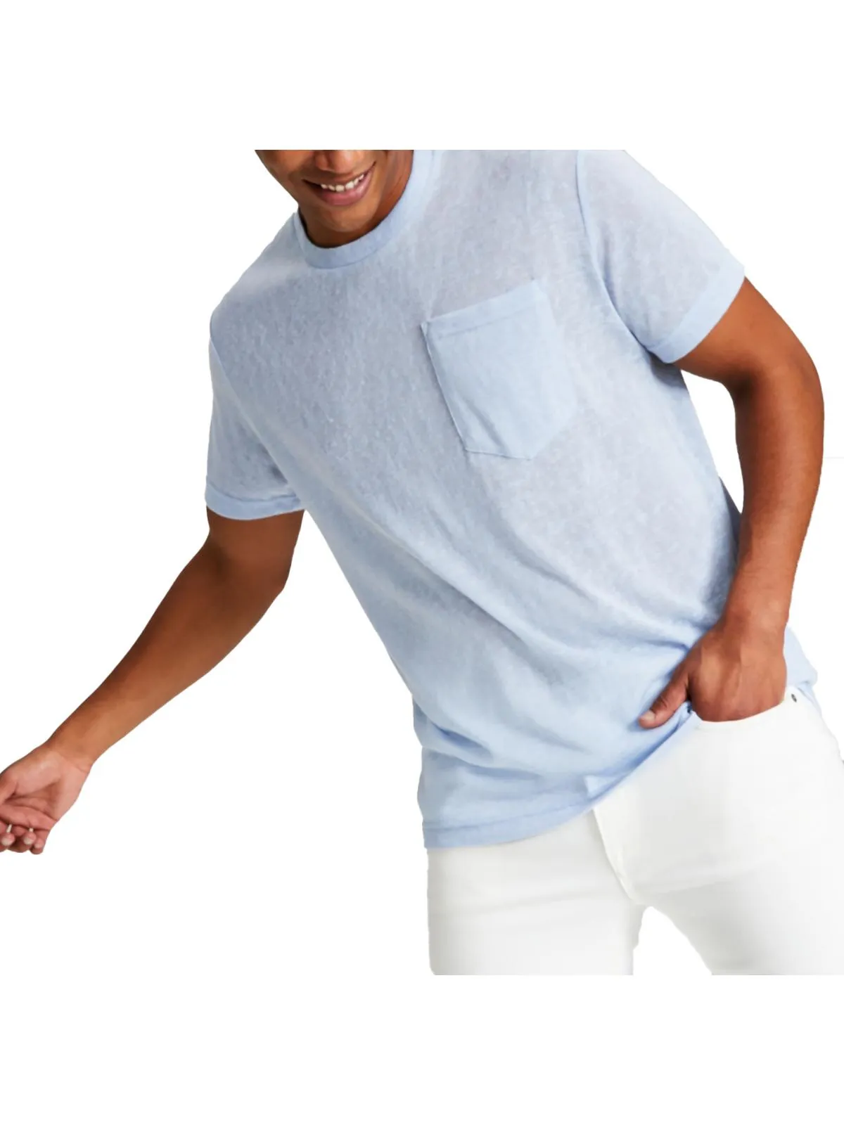 Mens Crewneck Slub T-Shirt