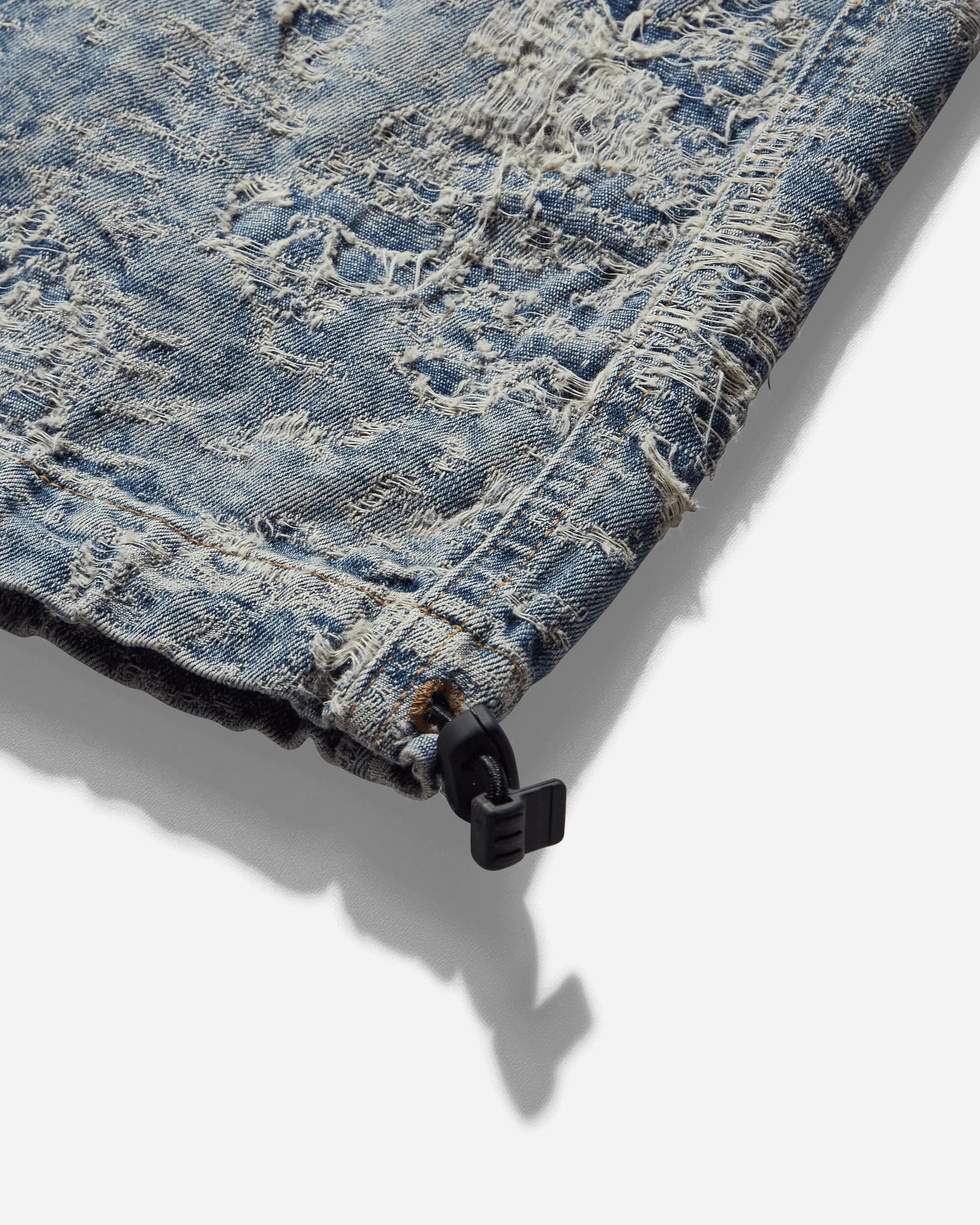 Men's D-Martial Distressed Denim Pants Blue