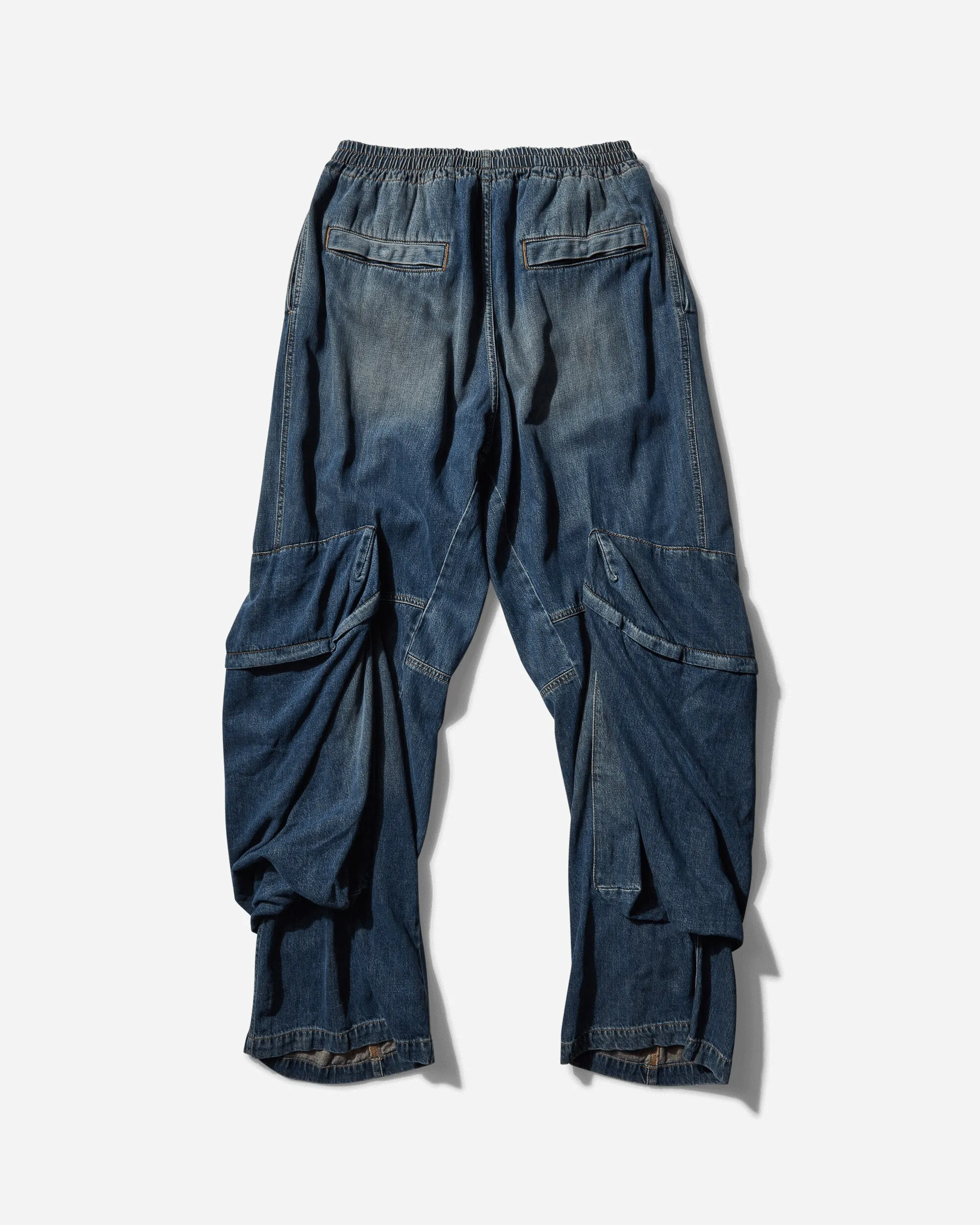 Men's Denim Cargo Pants Blue