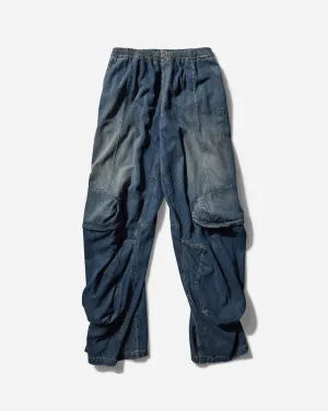Men's Denim Cargo Pants Blue