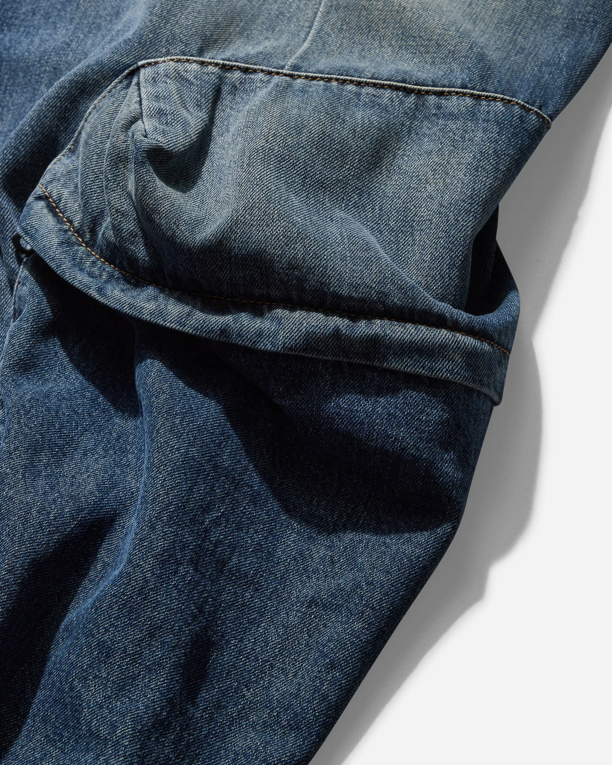 Men's Denim Cargo Pants Blue