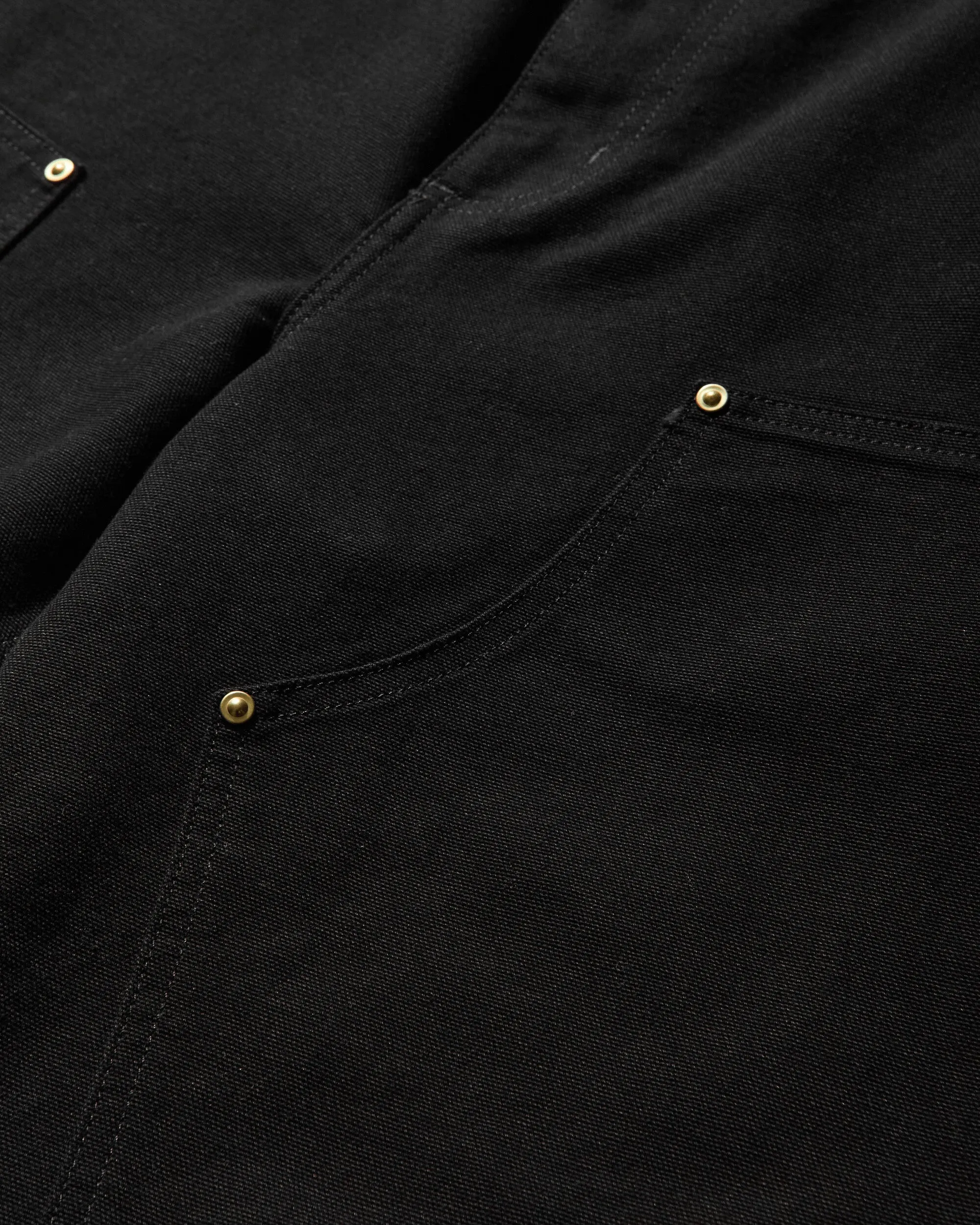 Men's Double Knee Pants Black (Rinsed)