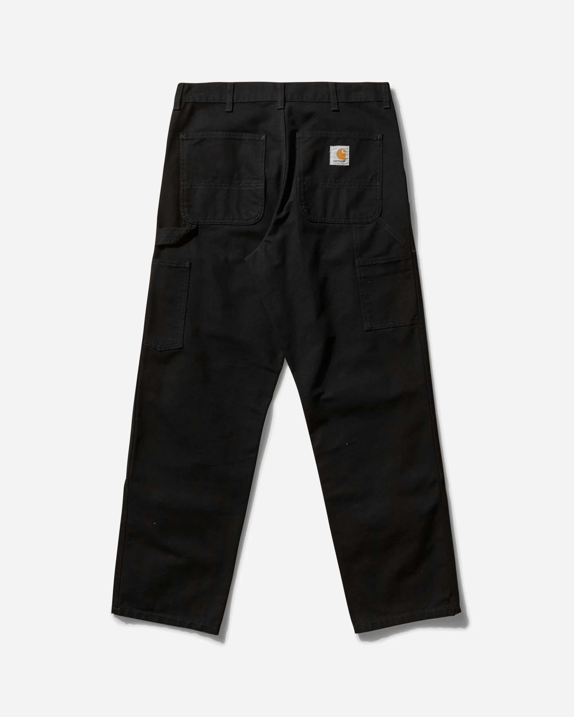 Men's Double Knee Pants Black (Rinsed)