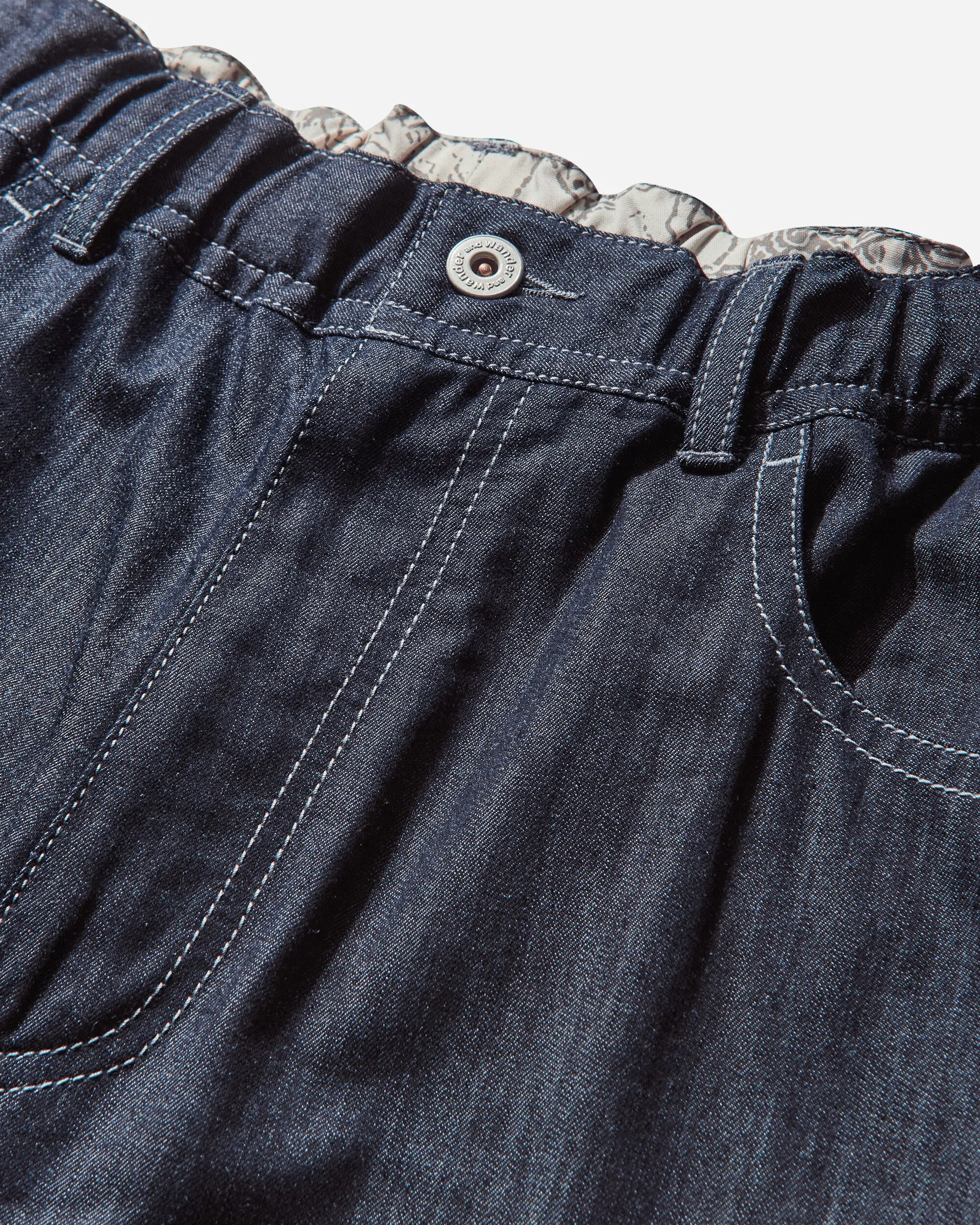Men's Dry Easy Denim Wide Pants Navy