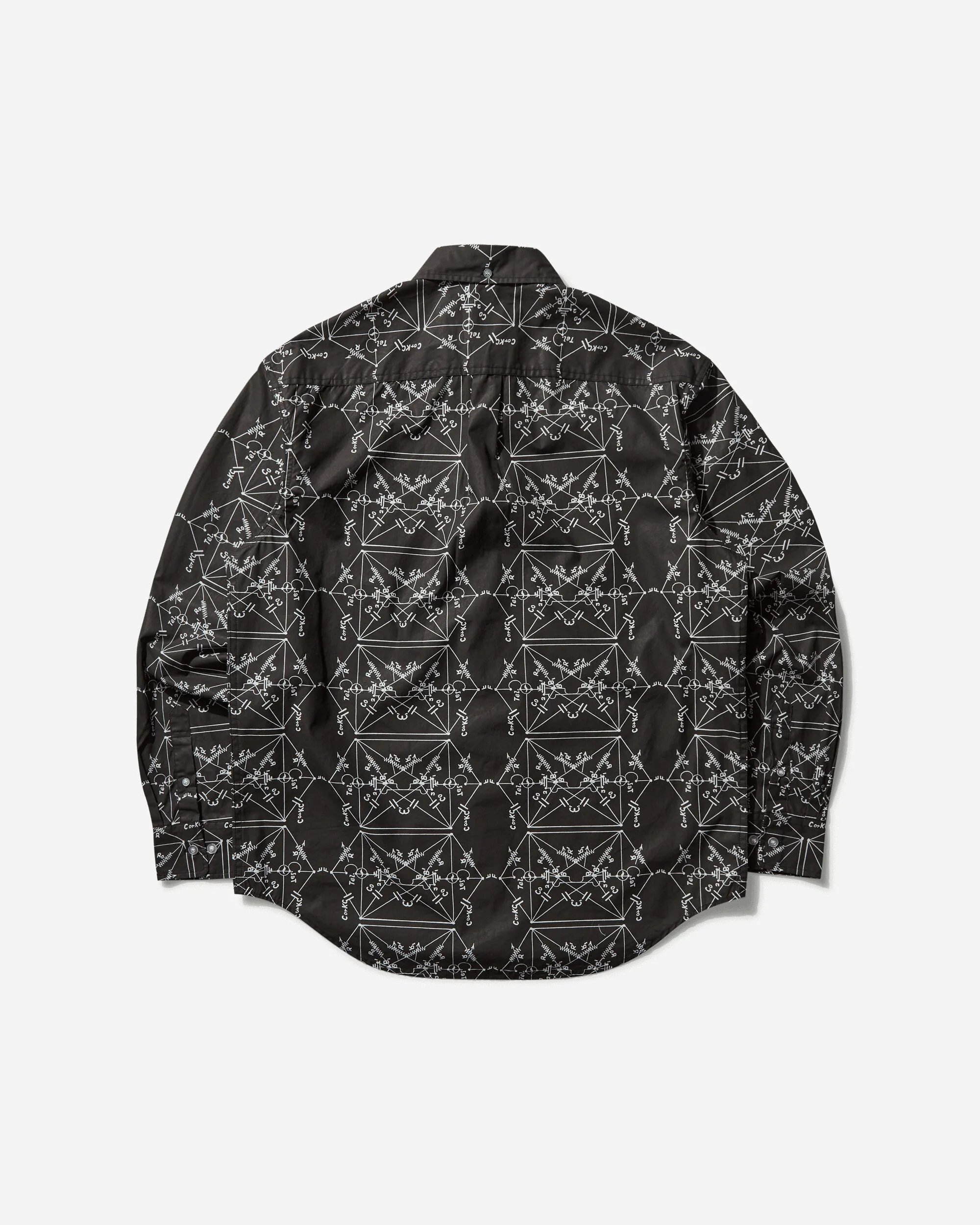 Men's Envelopes All Over Print Shirt Black