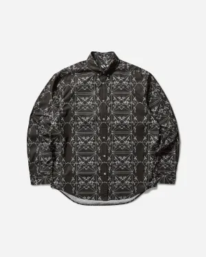Men's Envelopes All Over Print Shirt Black