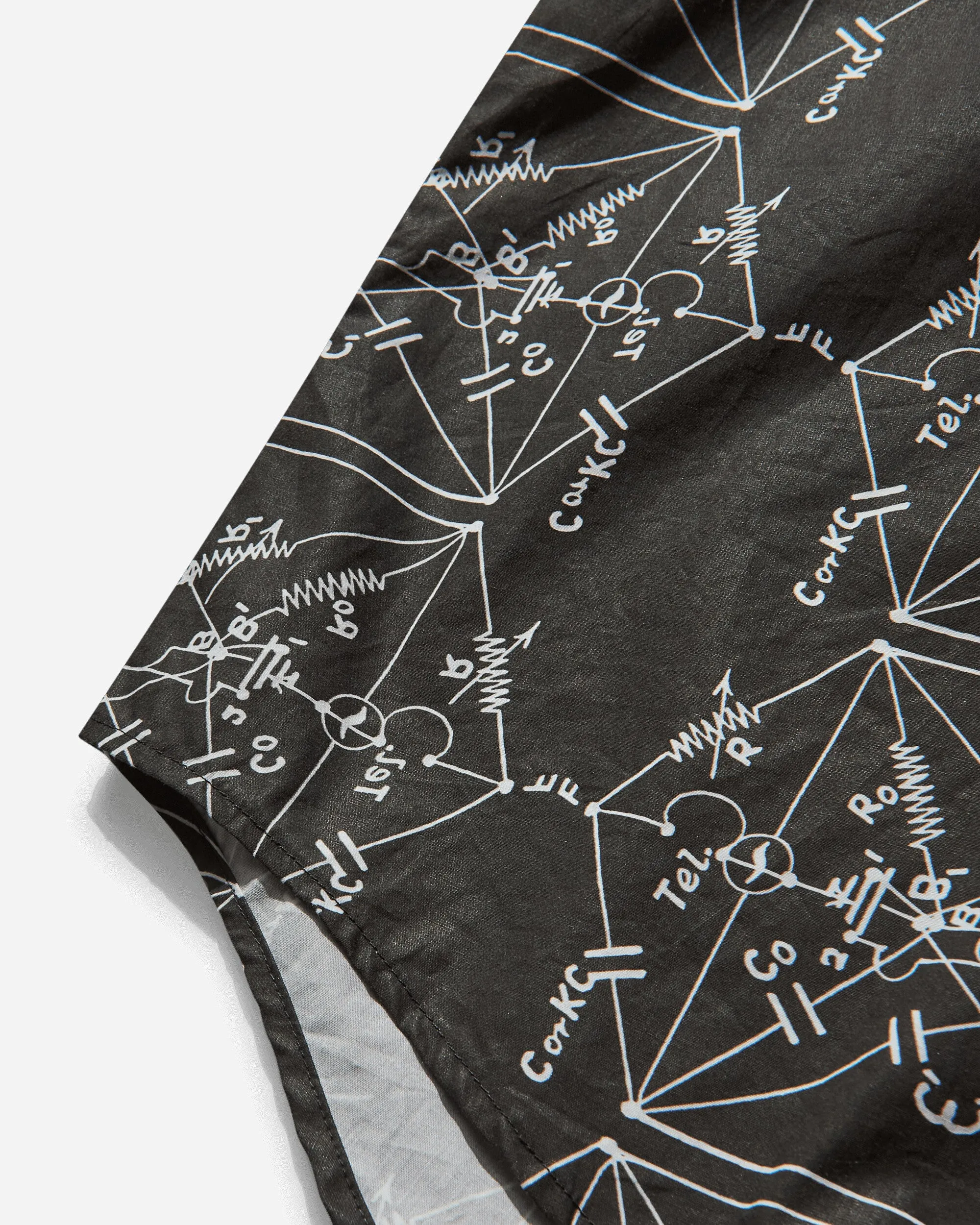 Men's Envelopes All Over Print Shirt Black