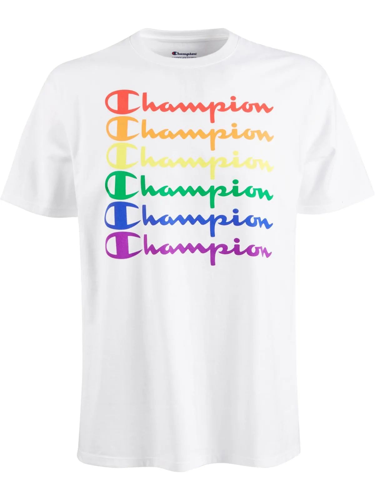 Mens Heathered Crew Neck Logo T-Shirt