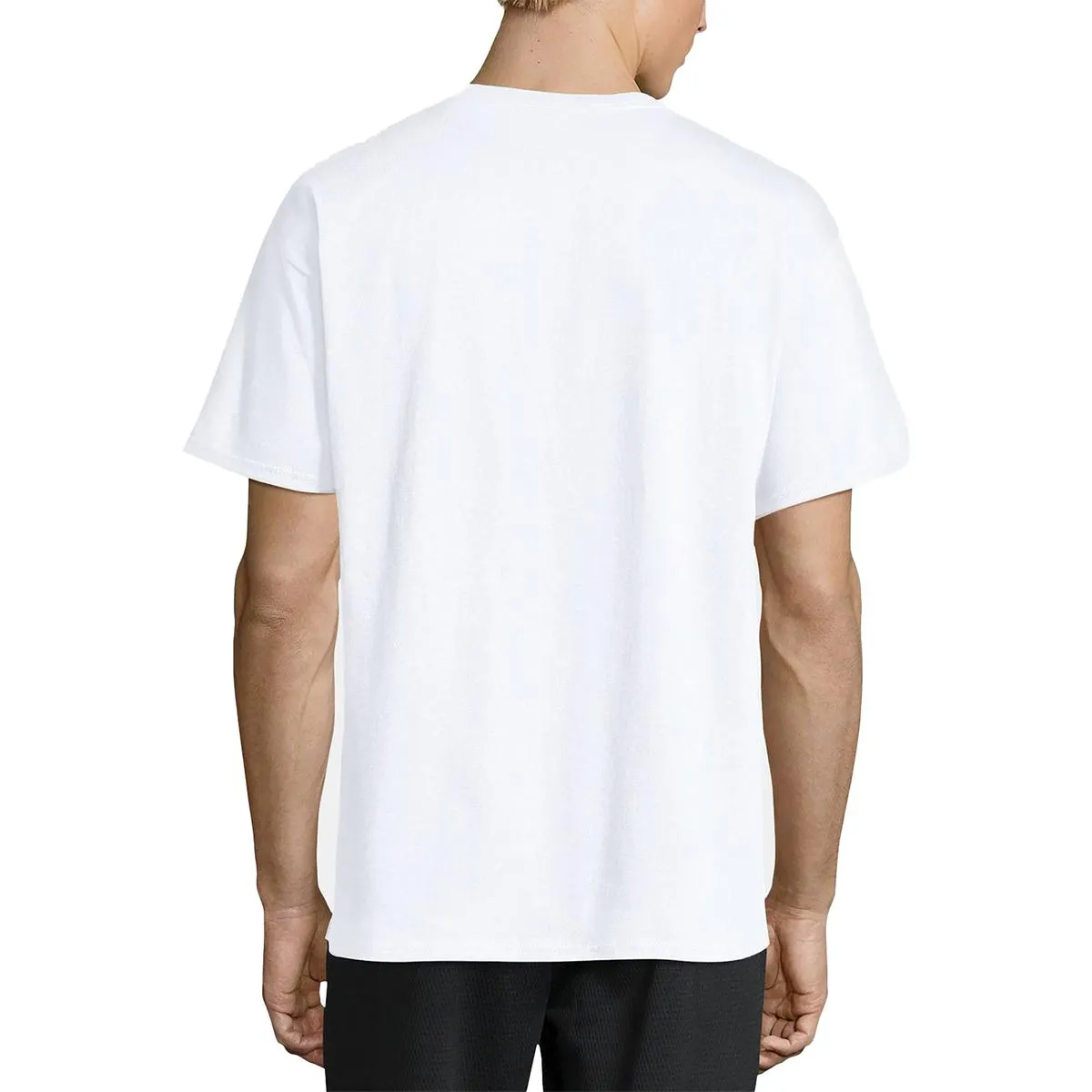 Mens Heathered Crew Neck Logo T-Shirt