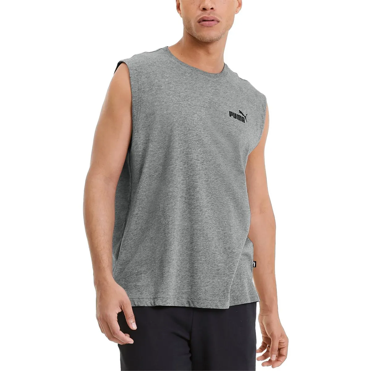Mens Heathered Sleeveless T-Shirt