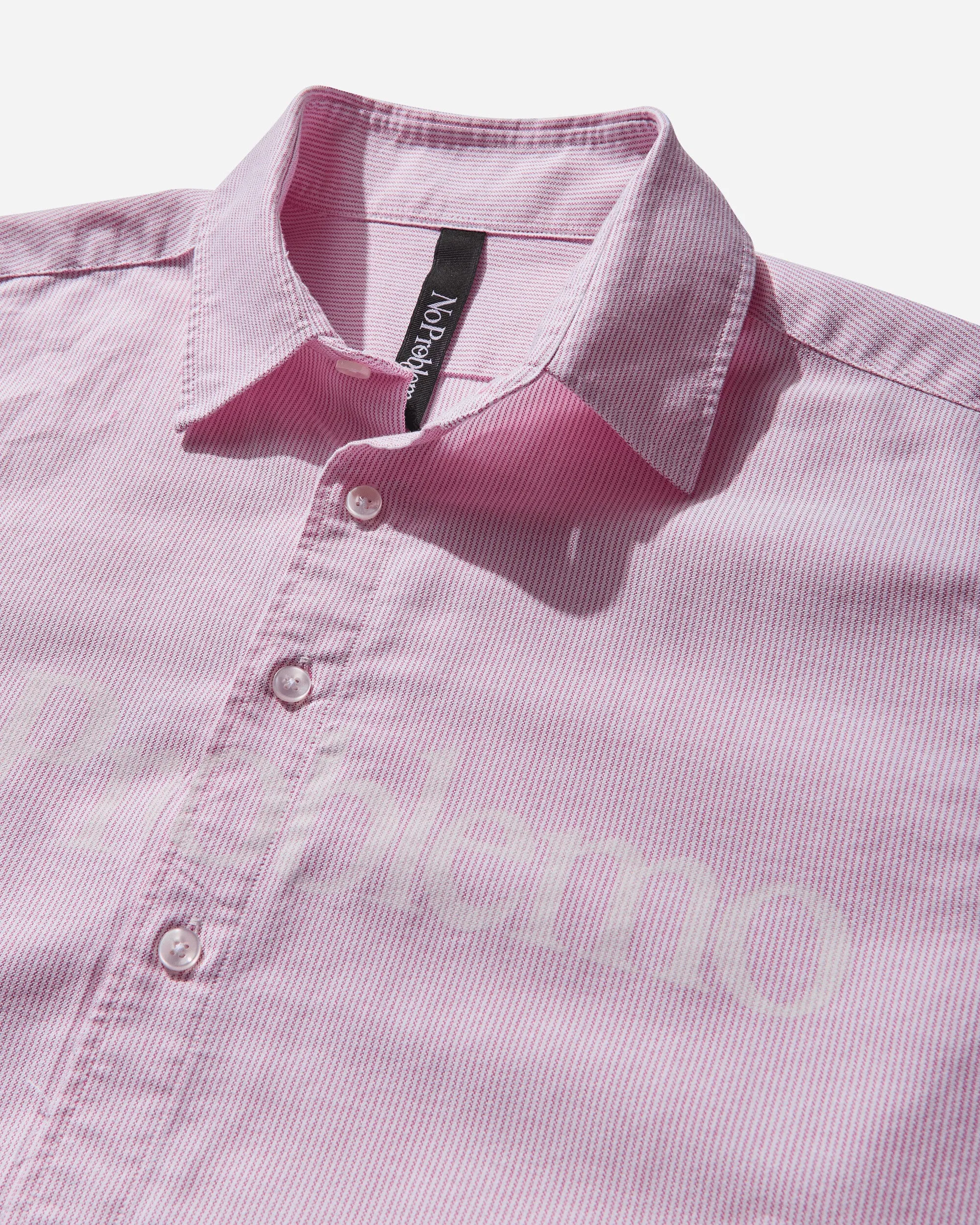 Men's Logo Stripe Shirt Red