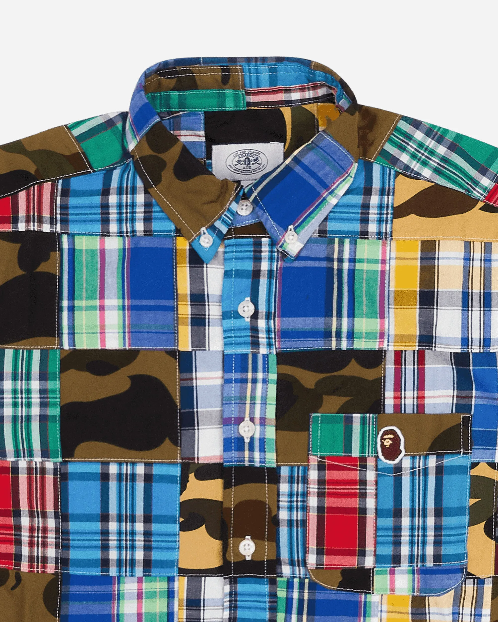 Men's Patchwork Shirts Multicolor
