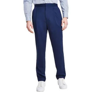 Mens Pleated Polyester Dress Pants