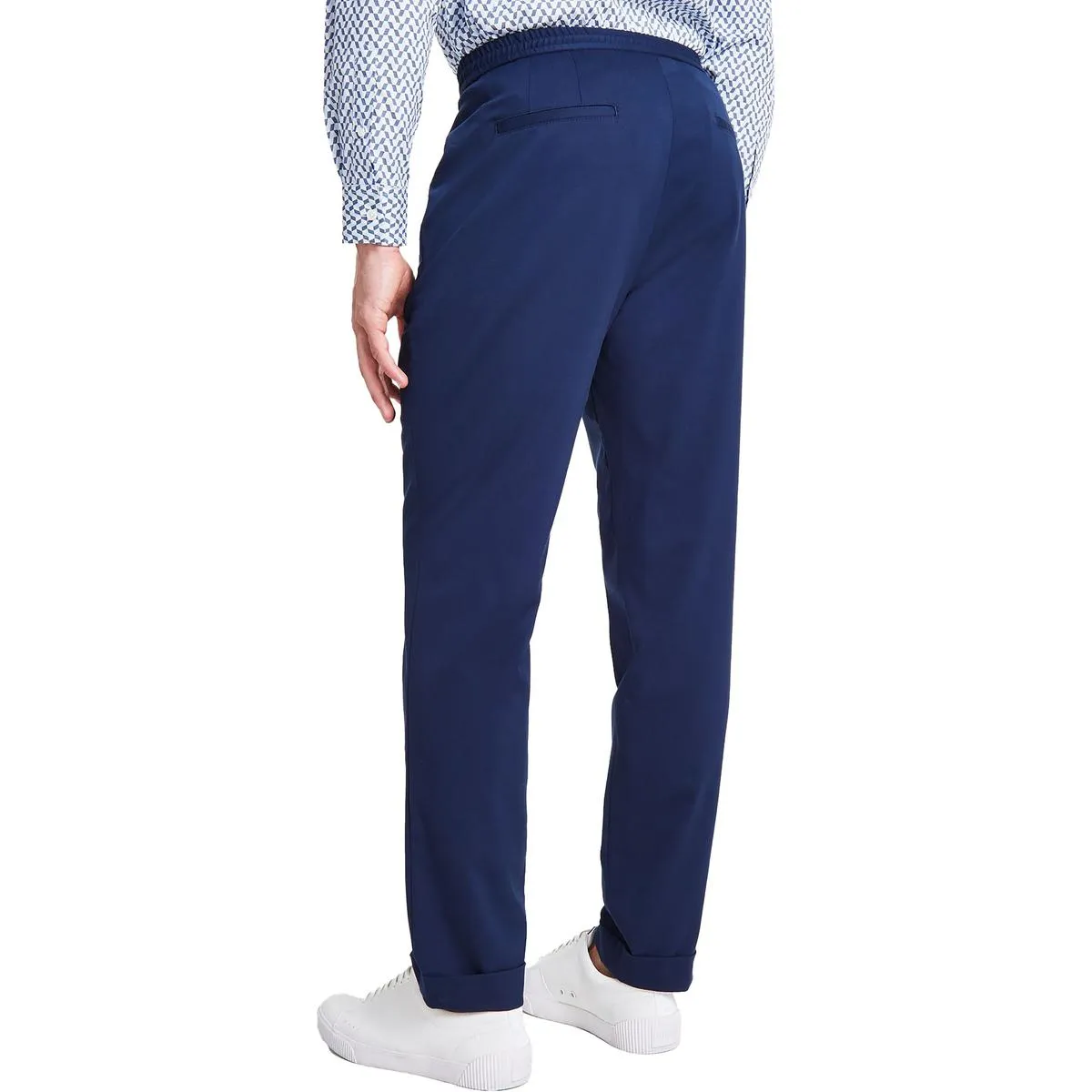 Mens Pleated Polyester Dress Pants