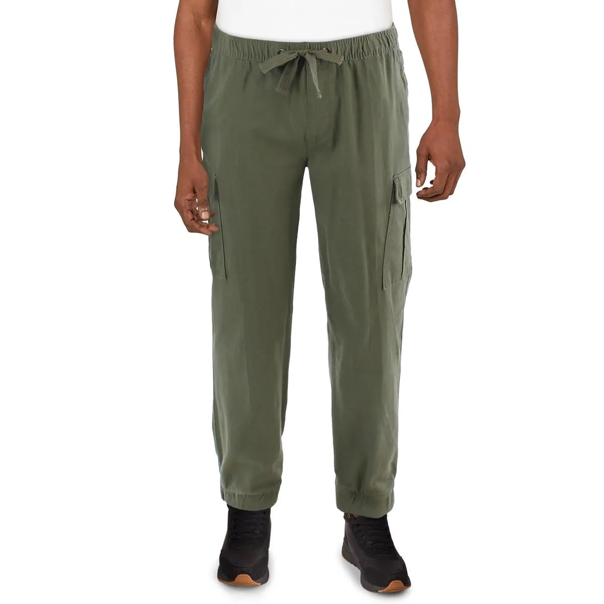 Mens Pocket Cotton Jogger Pants