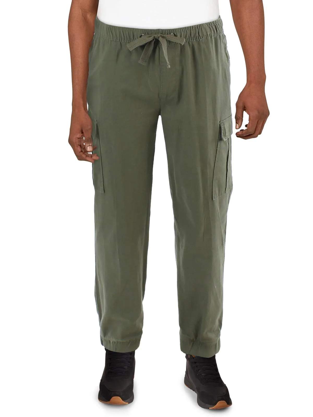 Mens Pocket Cotton Jogger Pants