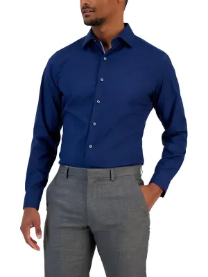 Mens Printed Cotton Dress Shirt
