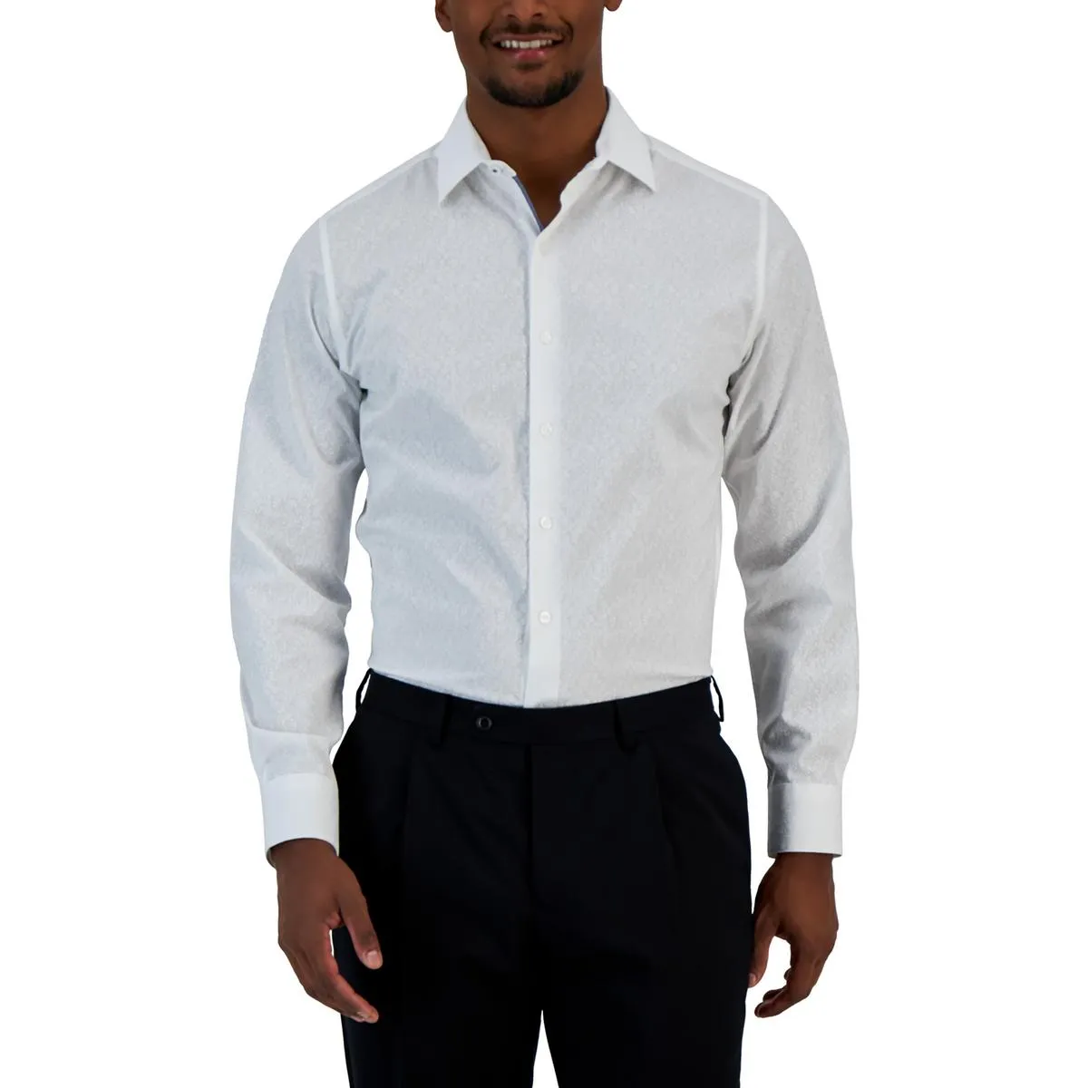 Mens Printed Cotton Dress Shirt