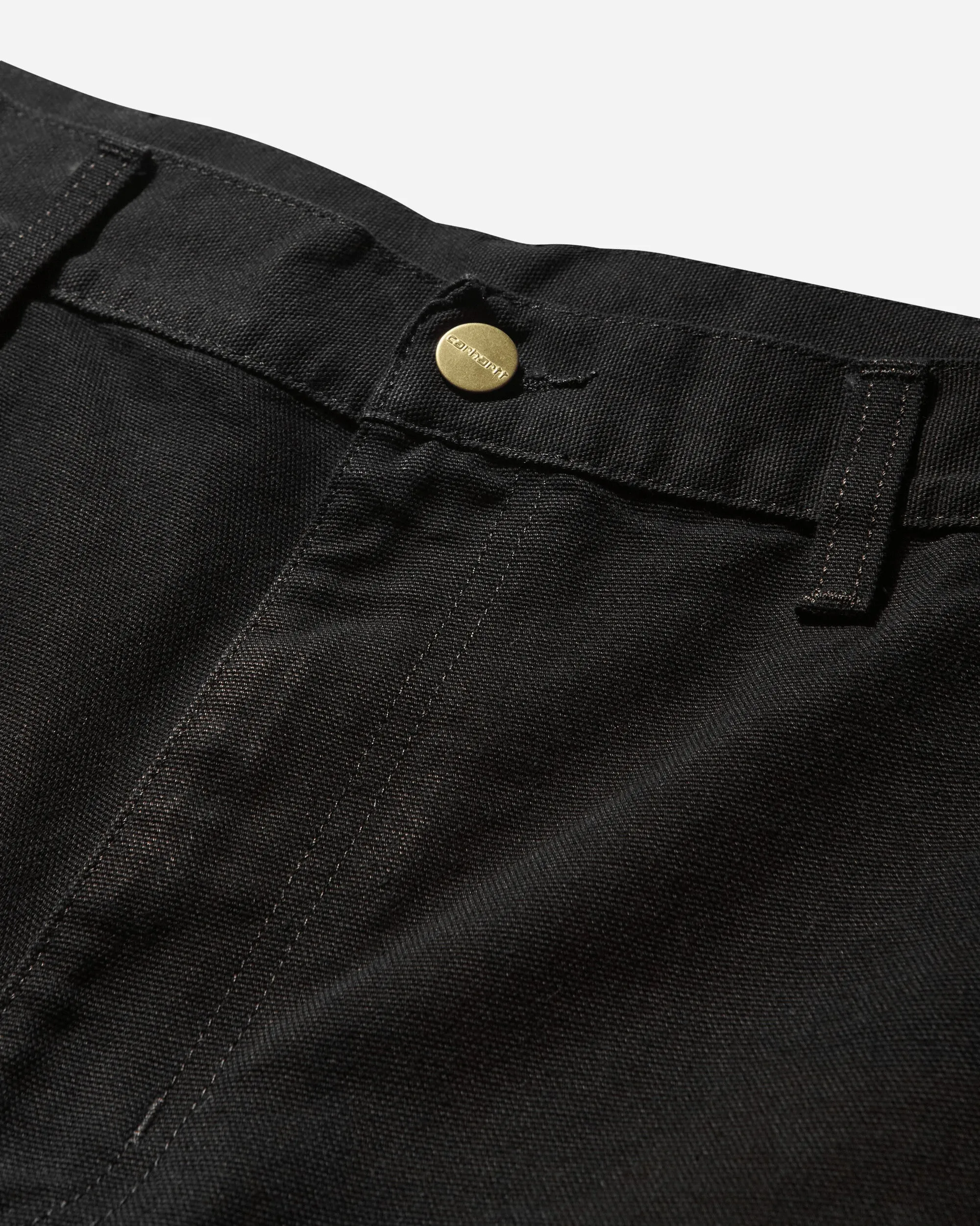Men's Single Knee Pants Black (Rinsed)