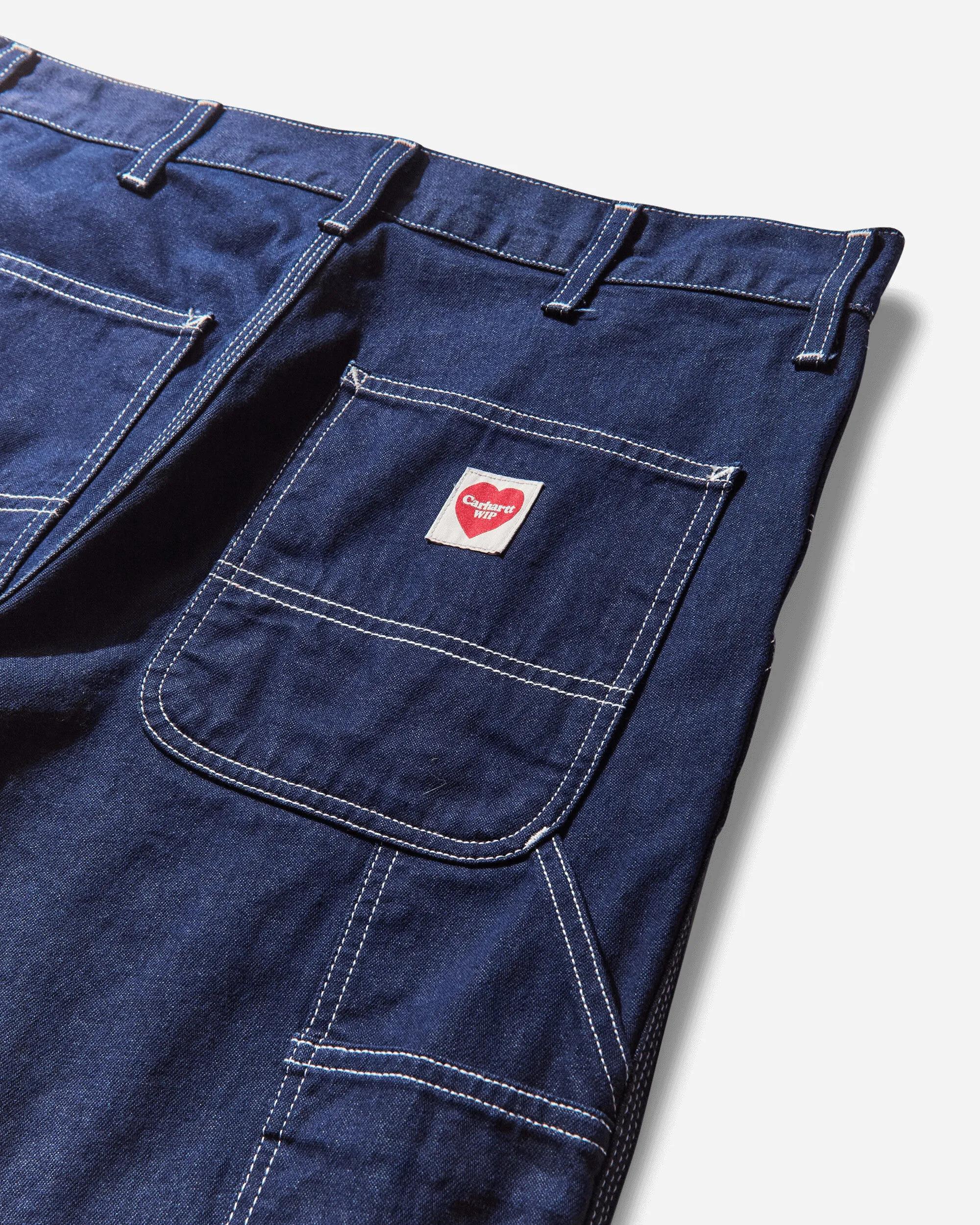Men's Single Knee Pants Blue (Rinsed)