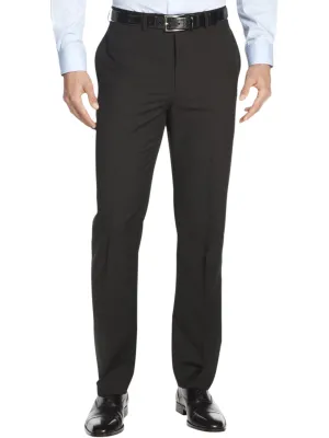 Mens Slim Fit Flat Front Dress Pants