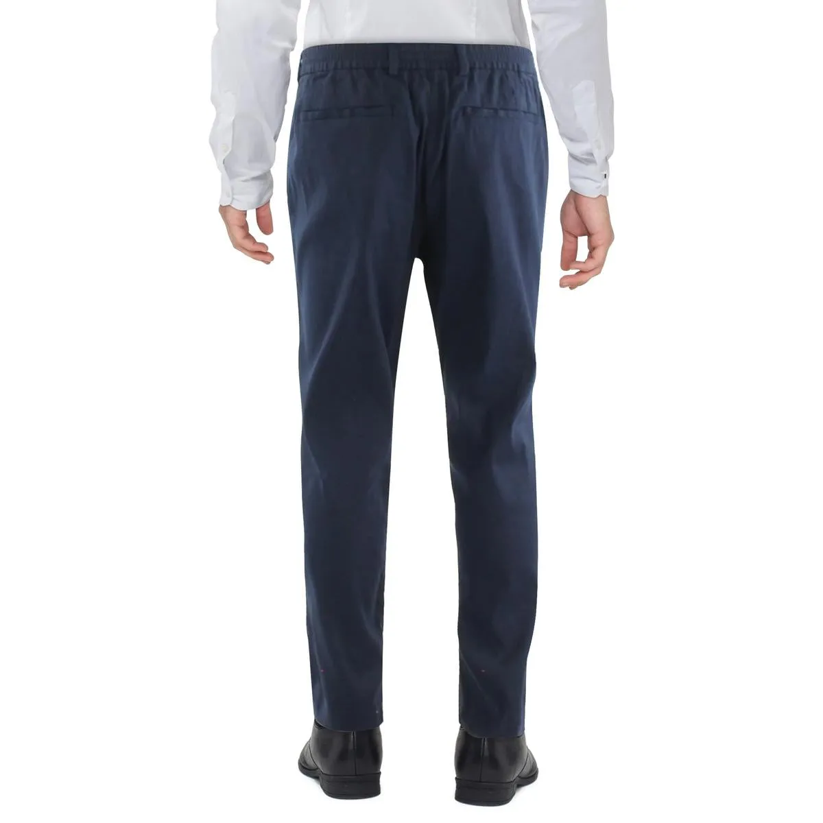 Mens Smocked Linen Trouser Pants