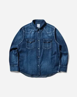 Men's Social Sculpture Shirt Damaged Indigo